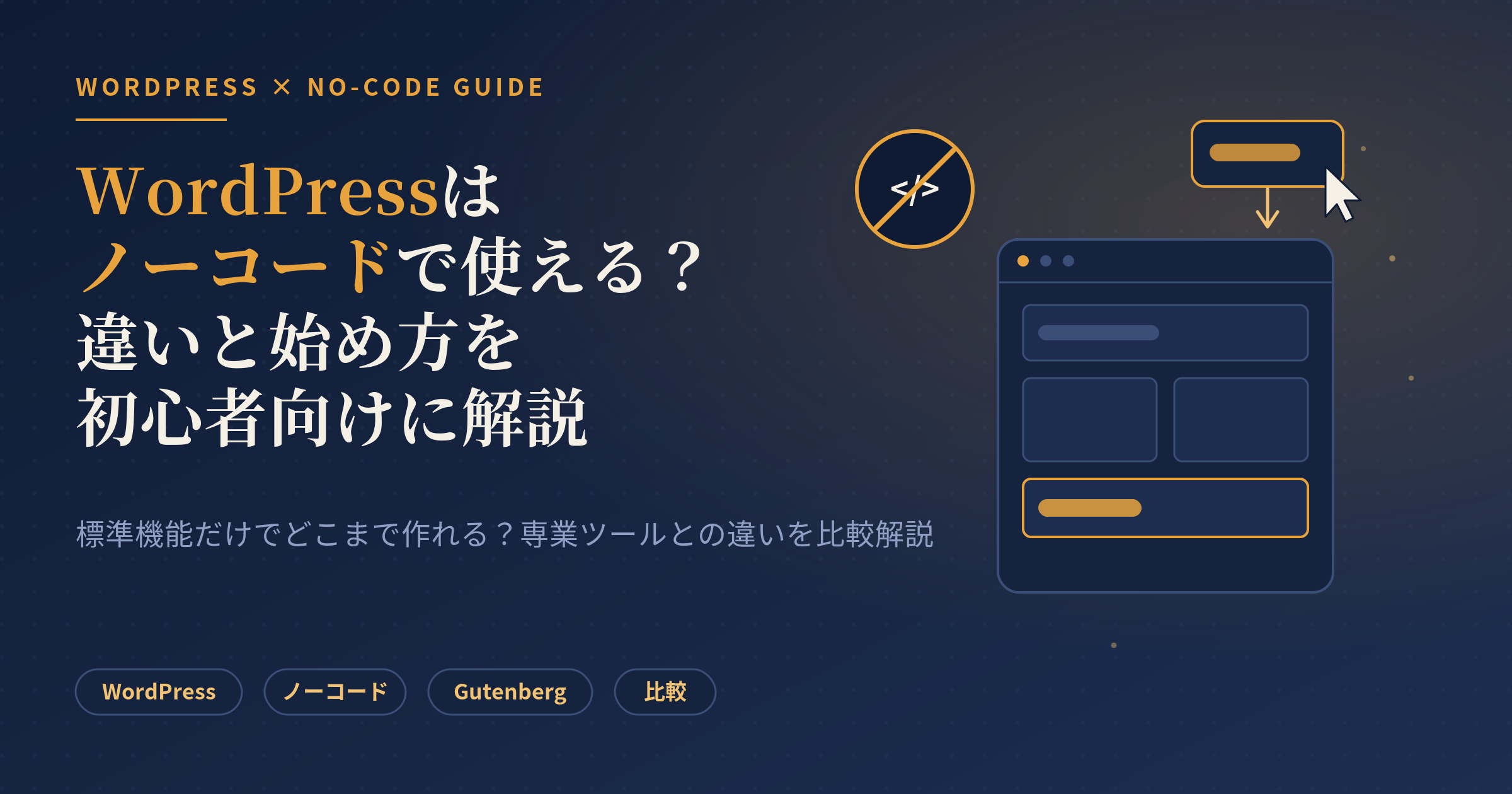 wordpress ノーコード