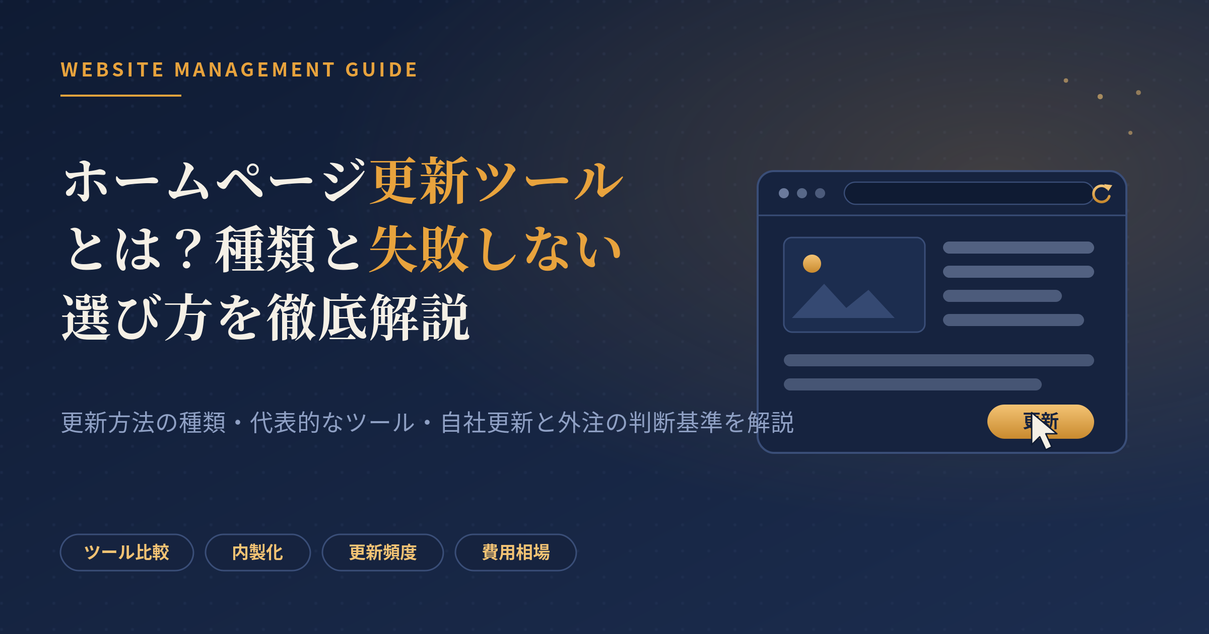 ホームページ 更新 ツール