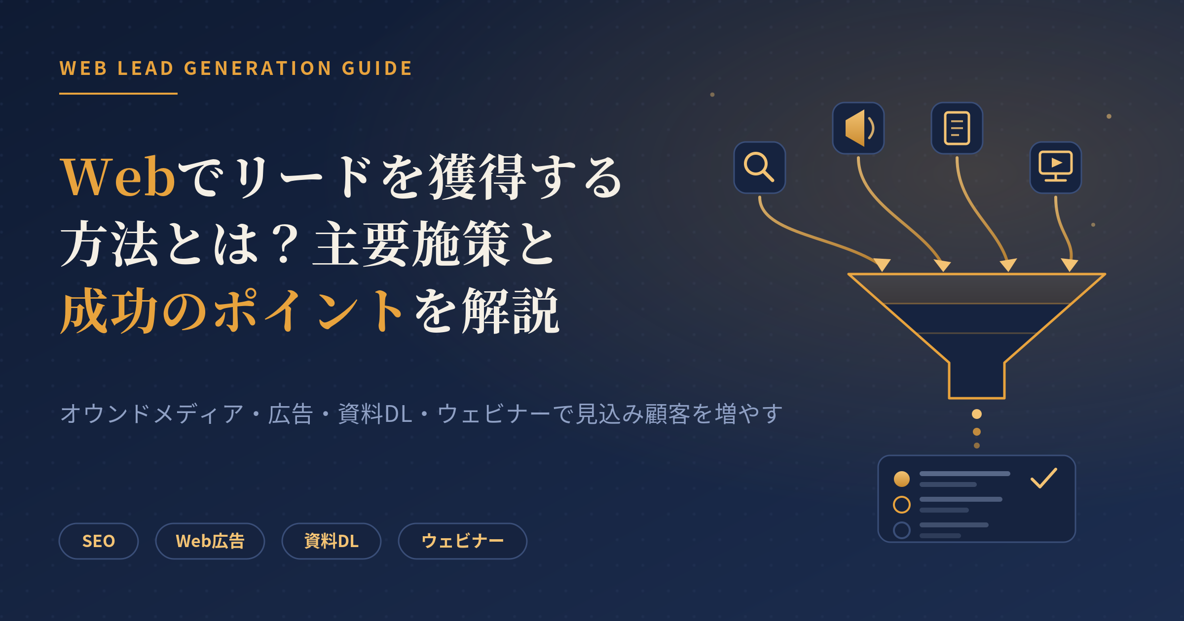 web リード 獲得