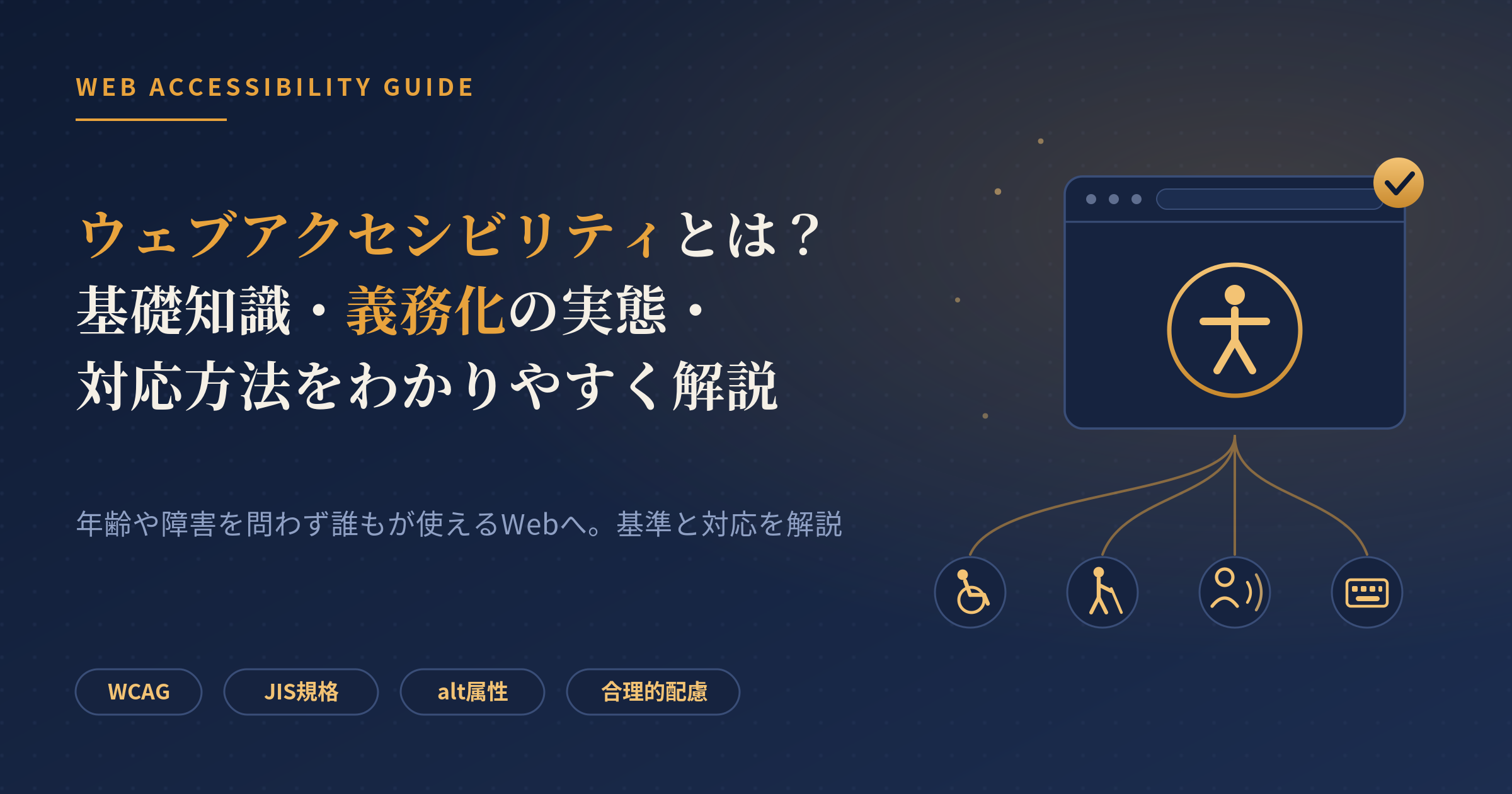 アクセシビリティ ウェブ
